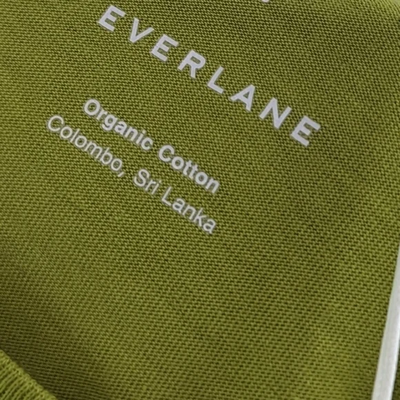 Everlane T Shirt Women Yellow Green Crew Neck Box Cut Tee Organic Cotton - Picture 4 of 12